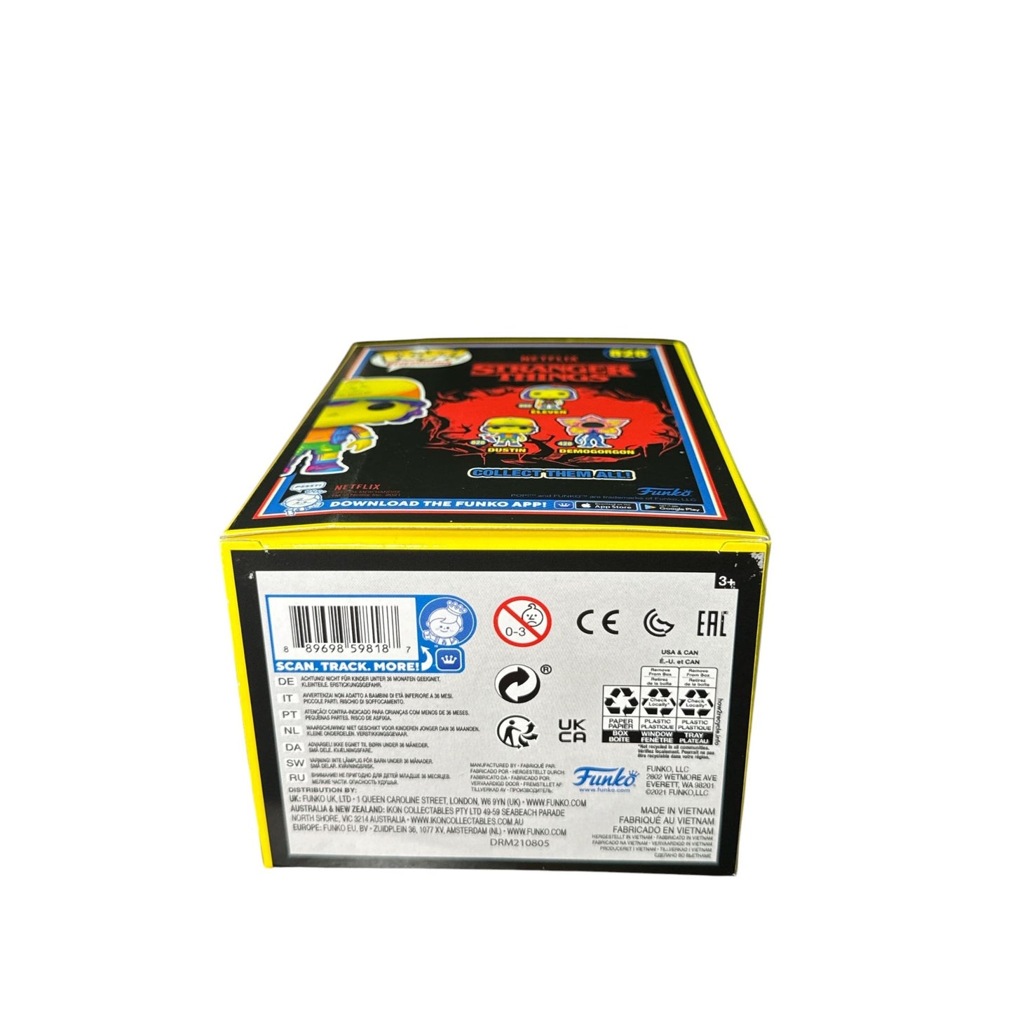 Funko Pop! Stranger Things Dustin 828 Vinyl Figure Target Exclusive Camp Know Where Outfit Neon Colors