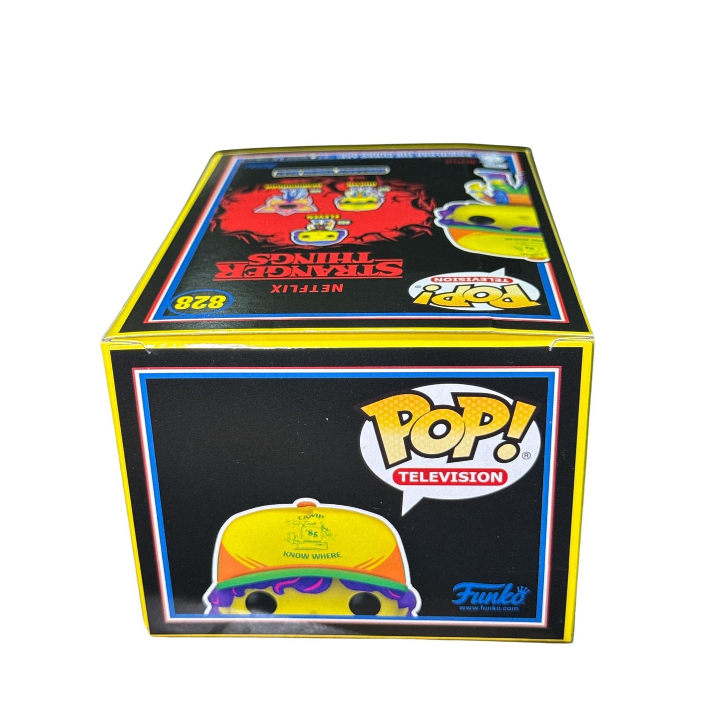 Funko Pop! Stranger Things Dustin 828 Vinyl Figure Target Exclusive Camp Know Where Outfit Neon Colors