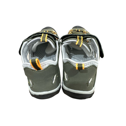Hobibear Boys Outdoor Sports Sandals For Hiking and Water Size 33 (US 1.5) Green & Yellow Accents