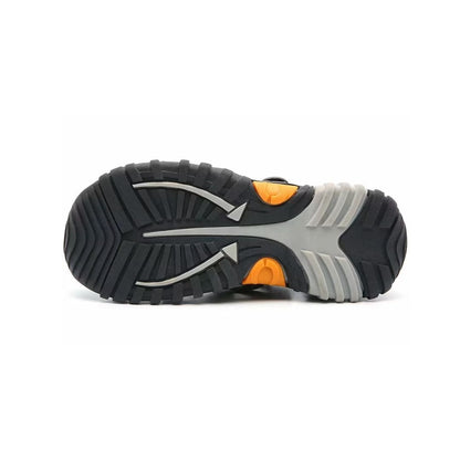 Hobibear Boys Outdoor Sports Sandals For Hiking and Water Size 33 (US 1.5) Green & Yellow Accents
