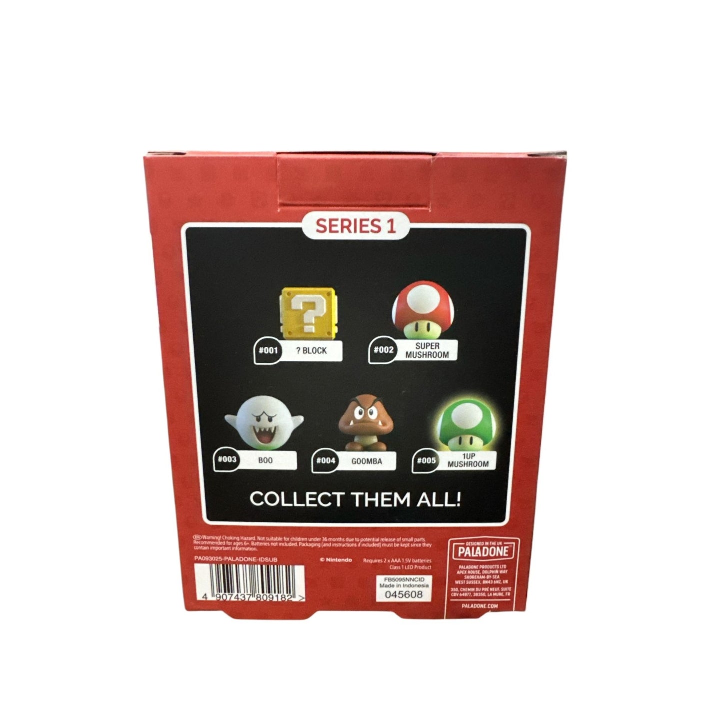 Super Mario Paladone Icons 1UP Mushroom Light Collectible Toy Requires 2 AAA Batteries Ages 6+