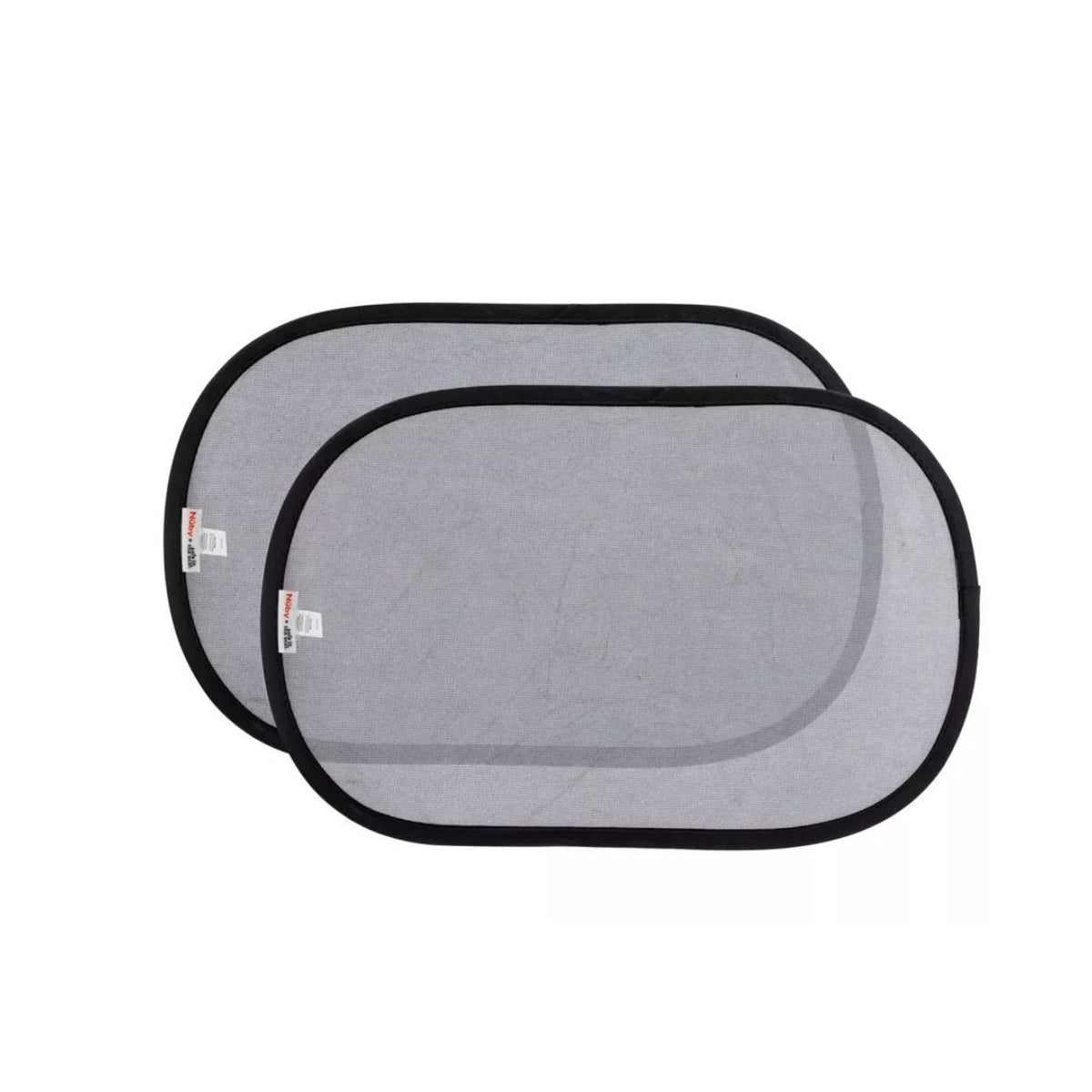 Nuby Pop-Open Cling Sun Shade 2-Piece Set 14" x 21" Easy-Peel Decal UV Protection Universal Fit For Car Windows