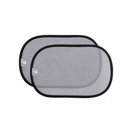 Nuby Pop-Open Cling Sun Shade 2-Piece Set 14" x 21" Easy-Peel Decal UV Protection Universal Fit For Car Windows