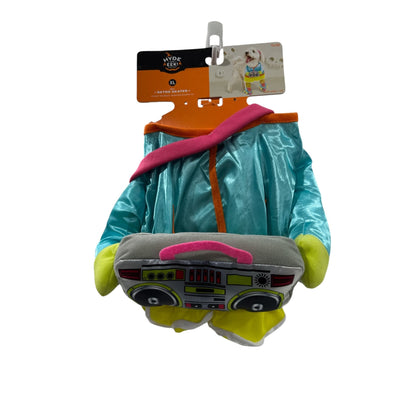 Hyde & Eek! XL Pet Retro Skater Costume With Headband & Boombox Toy