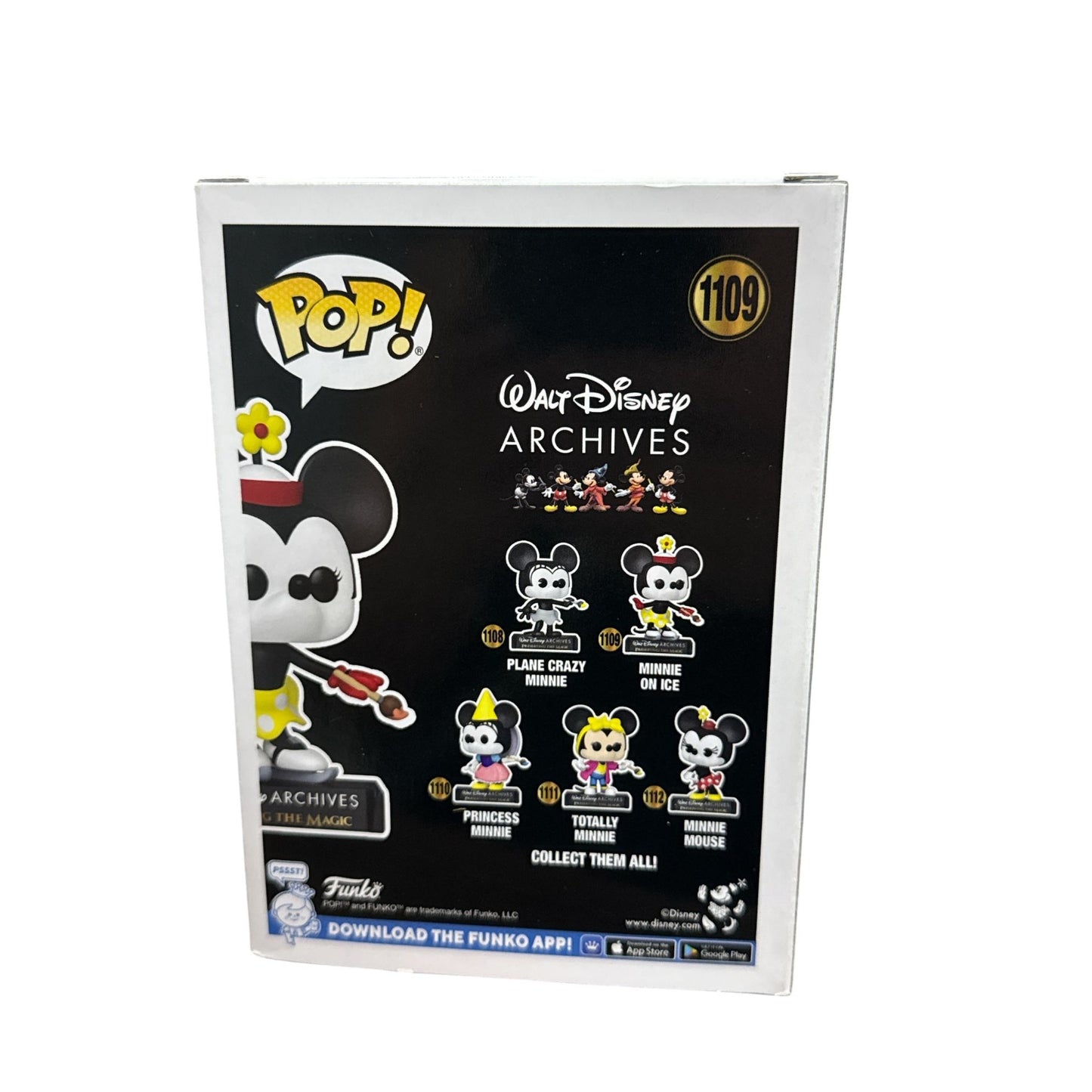 Funko Pop Disney Archives Minnie On Ice #1109 Vinyl Figure Collectible WITH PROTECTOR