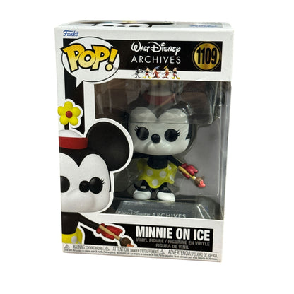 Funko Pop Disney Archives Minnie On Ice #1109 Vinyl Figure Collectible WITH PROTECTOR