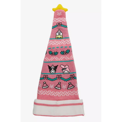 Hello Kitty & Friends Pink Knit Santa Hat With Star Topper