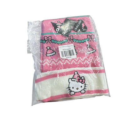 Hello Kitty & Friends Pink Knit Santa Hat With Star Topper