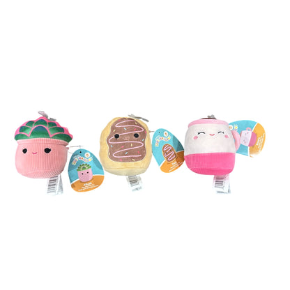 Squishmallows Plush Squeaky Dog Toys Set Of 3 - Afiyah, Deja, and Emery