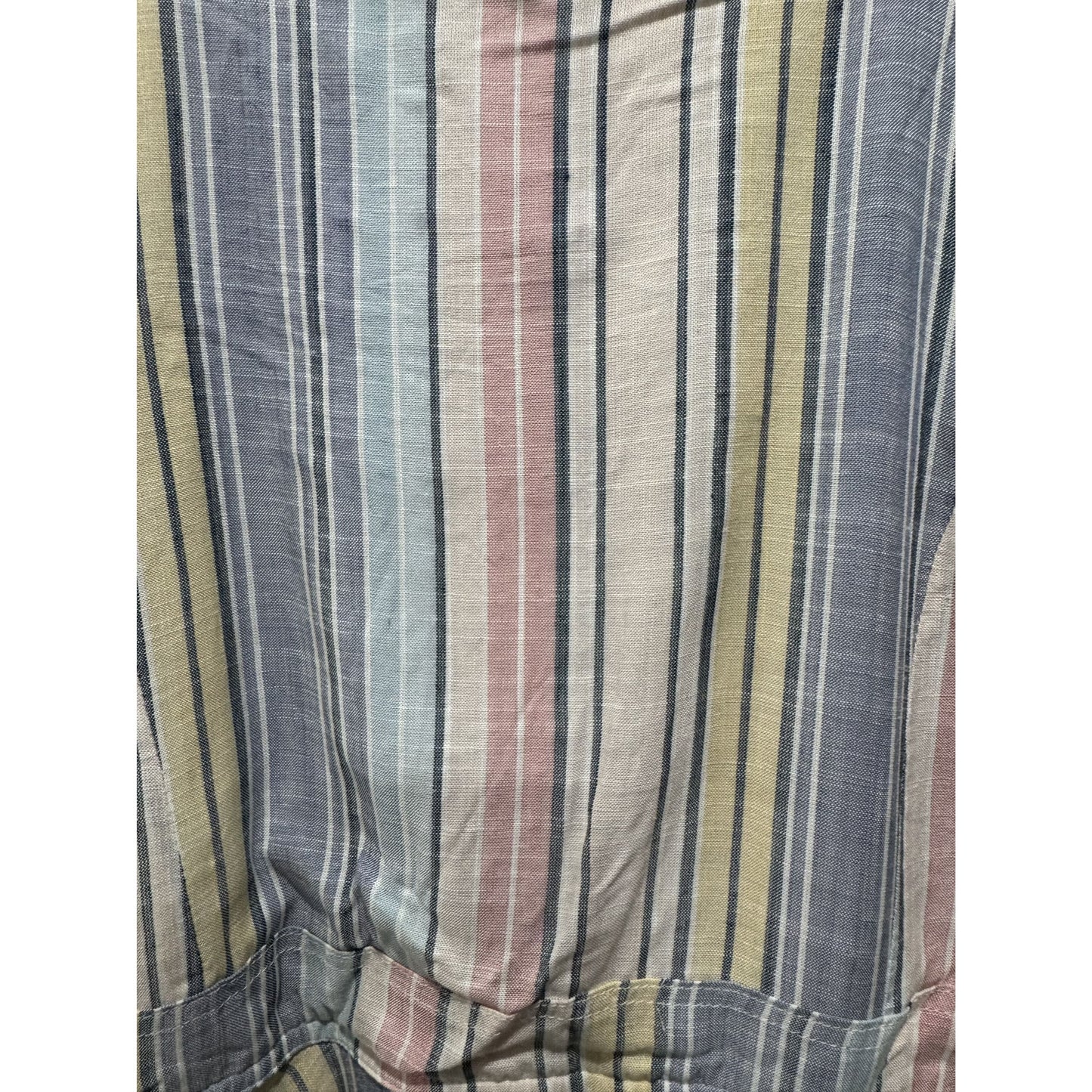 Ava & Yelly High-Low Striped Sleeveless Dress Pastel Multicolor Size 16