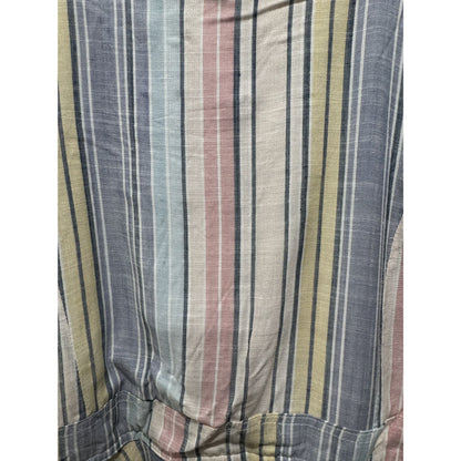 Ava & Yelly High-Low Striped Sleeveless Dress Pastel Multicolor Size 16