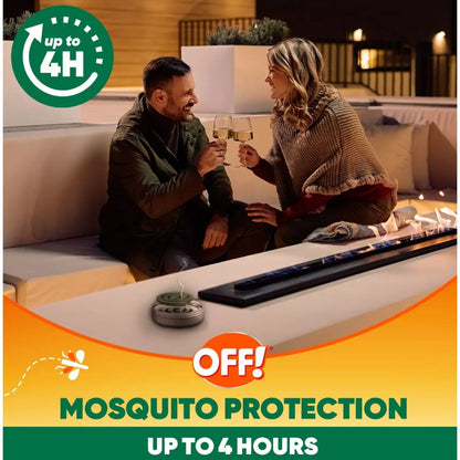 OFF! Backyard Mosquito Coil Portable Repellent With Reusable Metal Container Country Fresh Scent 10 Ft Coverage 4 Hours Each Coil