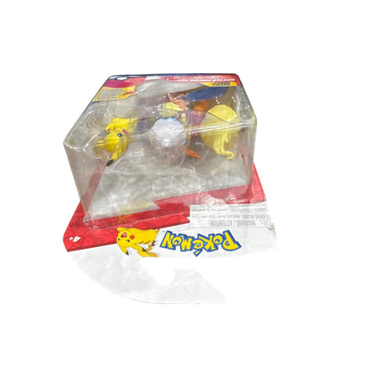 Pokemon Battle Figure Set Flareon Vanillite Pikachu Articulated Figures 4+ Jazwares Sealed