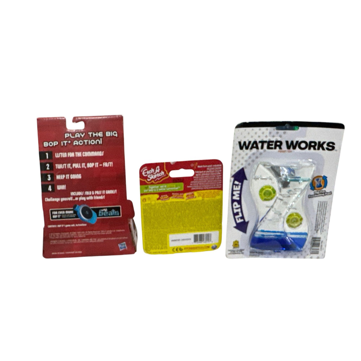 Bop It Micro Series, Pocket Etch A Sketch & Water Works Fidget Toy Bundle For Ages 5 & Up New In Packaging