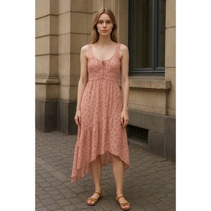 BP. Women's Pink Daisy Spray Floral Dress XL