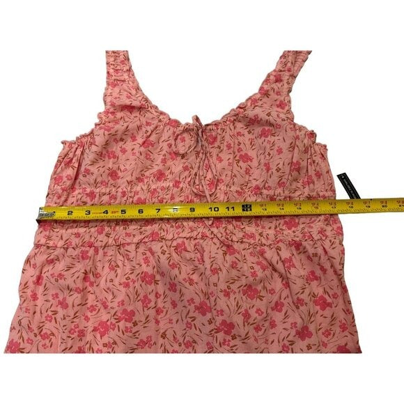 BP. Women's Pink Daisy Spray Floral Dress XL