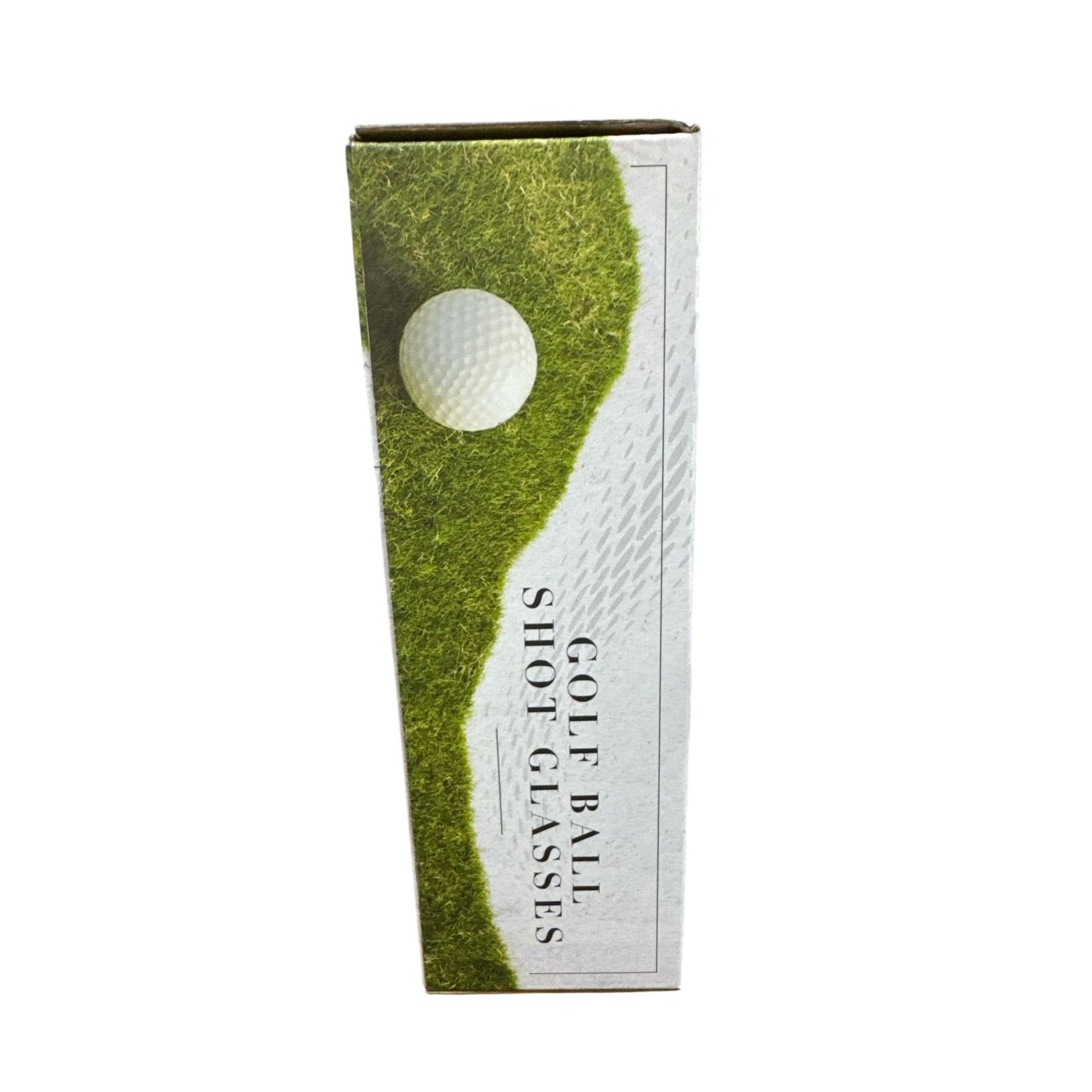 Golf Ball Shot Glasses Set Of 4 Double-Walled With 3D Golf Ball Design Sports Collection Gift Boxed