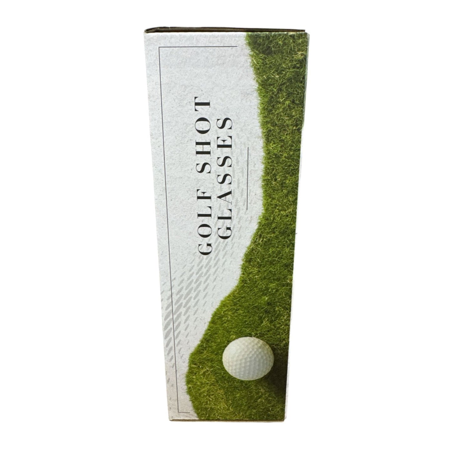 Golf Ball Shot Glasses Set Of 4 Double-Walled With 3D Golf Ball Design Sports Collection Gift Boxed