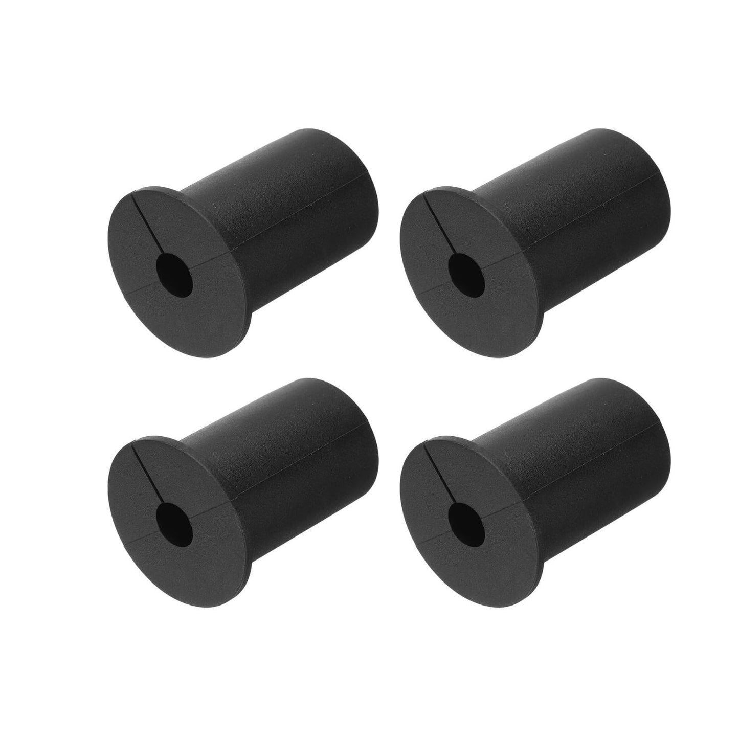 Cable Grommet Bushings Silicone Heat Resistant Shockproof Black Set Of 4