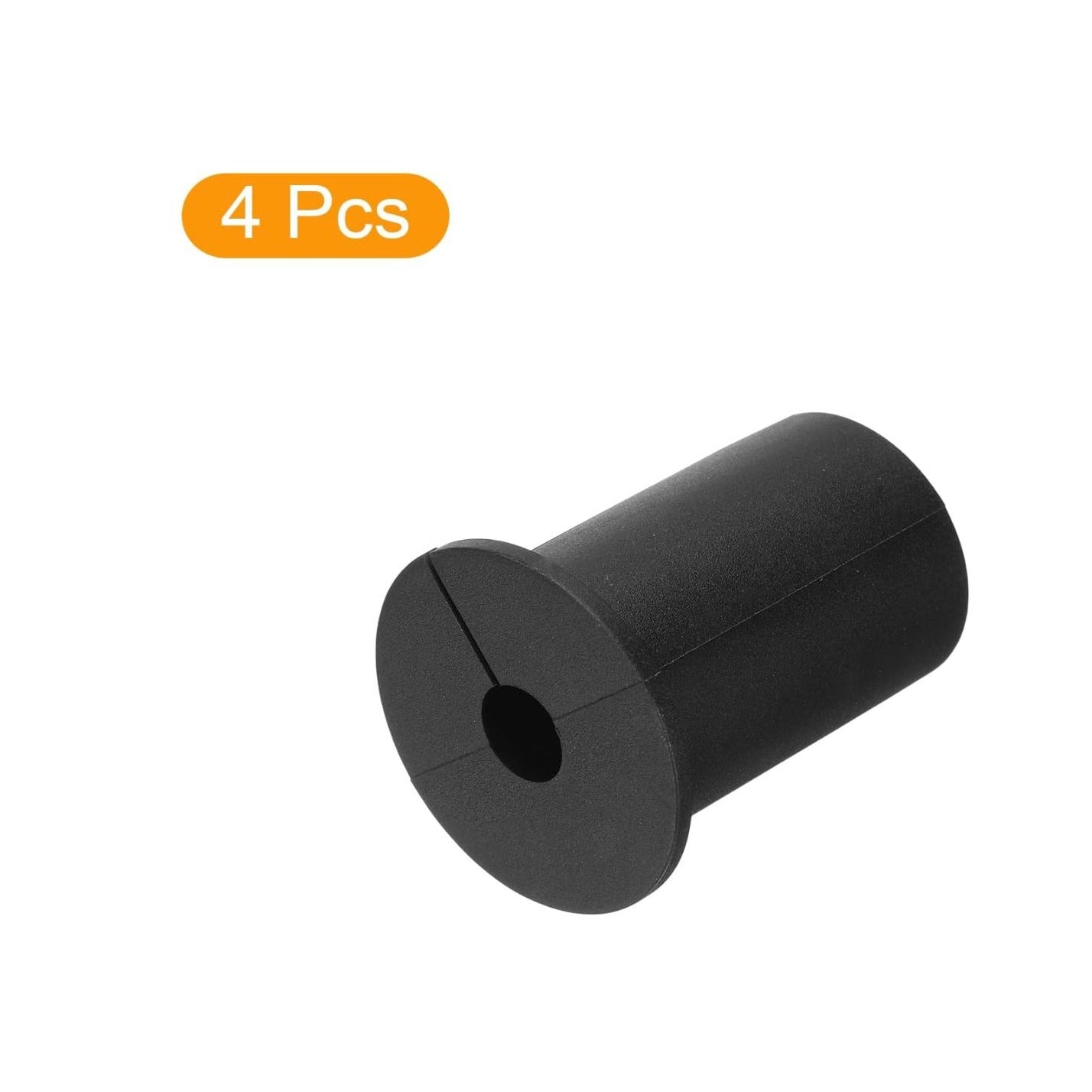 Cable Grommet Bushings Silicone Heat Resistant Shockproof Black Set Of 4