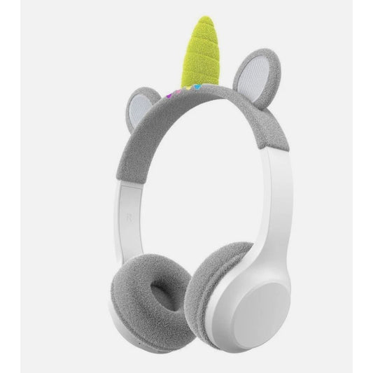 Kids Wireless Headphones Unicorn With Adjustable Headband & Soft Fleece Earcups For Ages 6+  6-Hour Battery Life