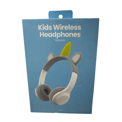 Kids Wireless Headphones Unicorn With Adjustable Headband & Soft Fleece Earcups For Ages 6+  6-Hour Battery Life
