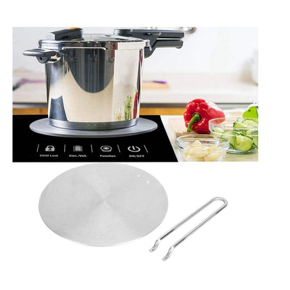 Induction Cooktop Heat Diffuser Plate Stainless Steel With Handle For Even Heat Distribution