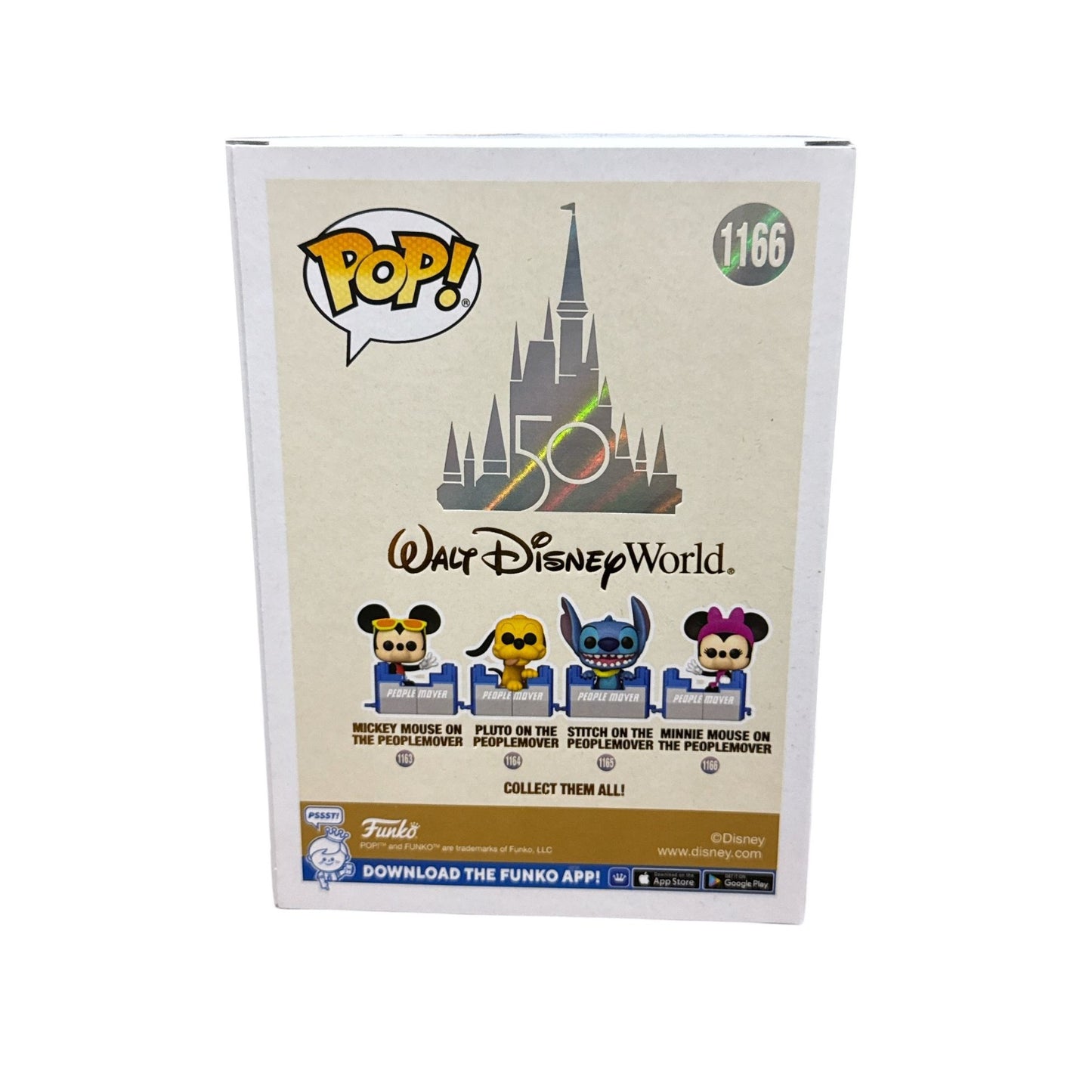Funko Pop! Disney Minnie Mouse On The Peoplemover 1166 Walt Disney World 50th Anniversary Figurine