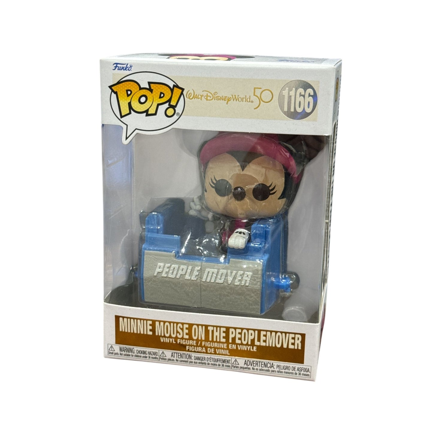 Funko Pop! Disney Minnie Mouse On The Peoplemover 1166 Walt Disney World 50th Anniversary Figurine