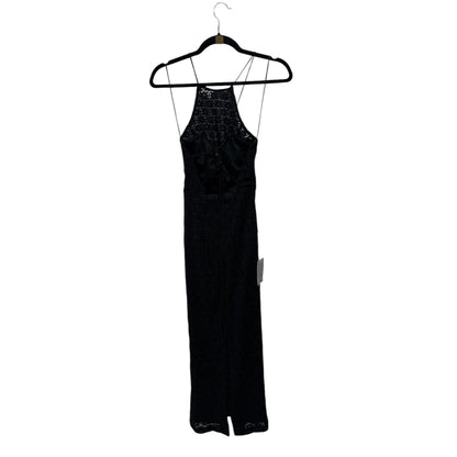 Bardot Black Lace Halter Midi Dress Sz XS