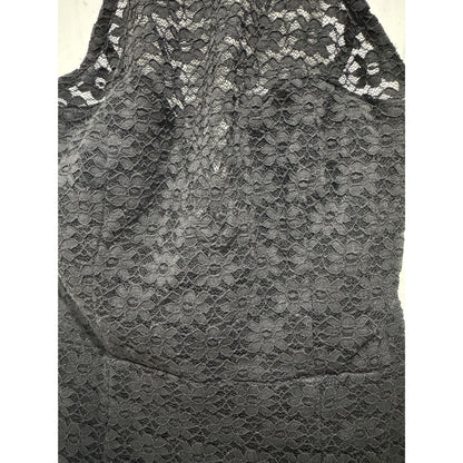 Bardot Black Lace Halter Midi Dress Sz XS