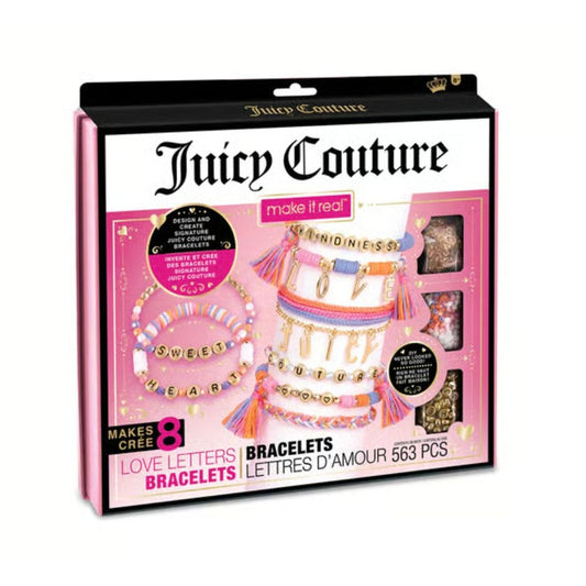 Juicy Couture Make It Real Love Letters Bracelet Kit - 563 Pcs DIY Jewelry Set For Custom Bracelet Designs