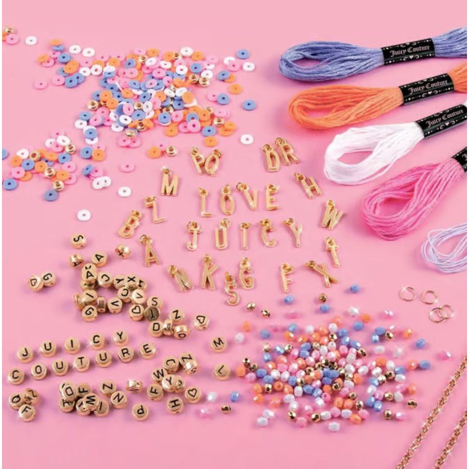 Juicy Couture Make It Real Love Letters Bracelet Kit - 563 Pcs DIY Jewelry Set For Custom Bracelet Designs