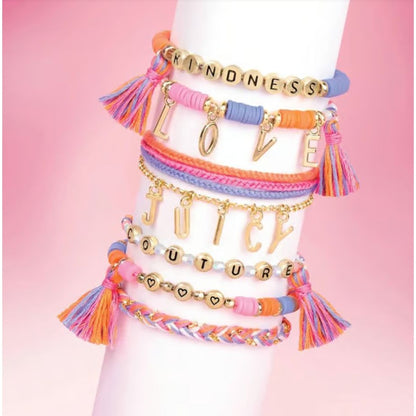 Juicy Couture Make It Real Love Letters Bracelet Kit - 563 Pcs DIY Jewelry Set For Custom Bracelet Designs