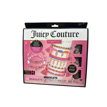 Juicy Couture Make It Real Love Letters Bracelet Kit - 563 Pcs DIY Jewelry Set For Custom Bracelet Designs