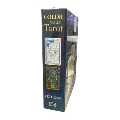 Color Your Tarot By Liz Dean - 78 Tarot Cards To Color & 64-Page Guidebook Set