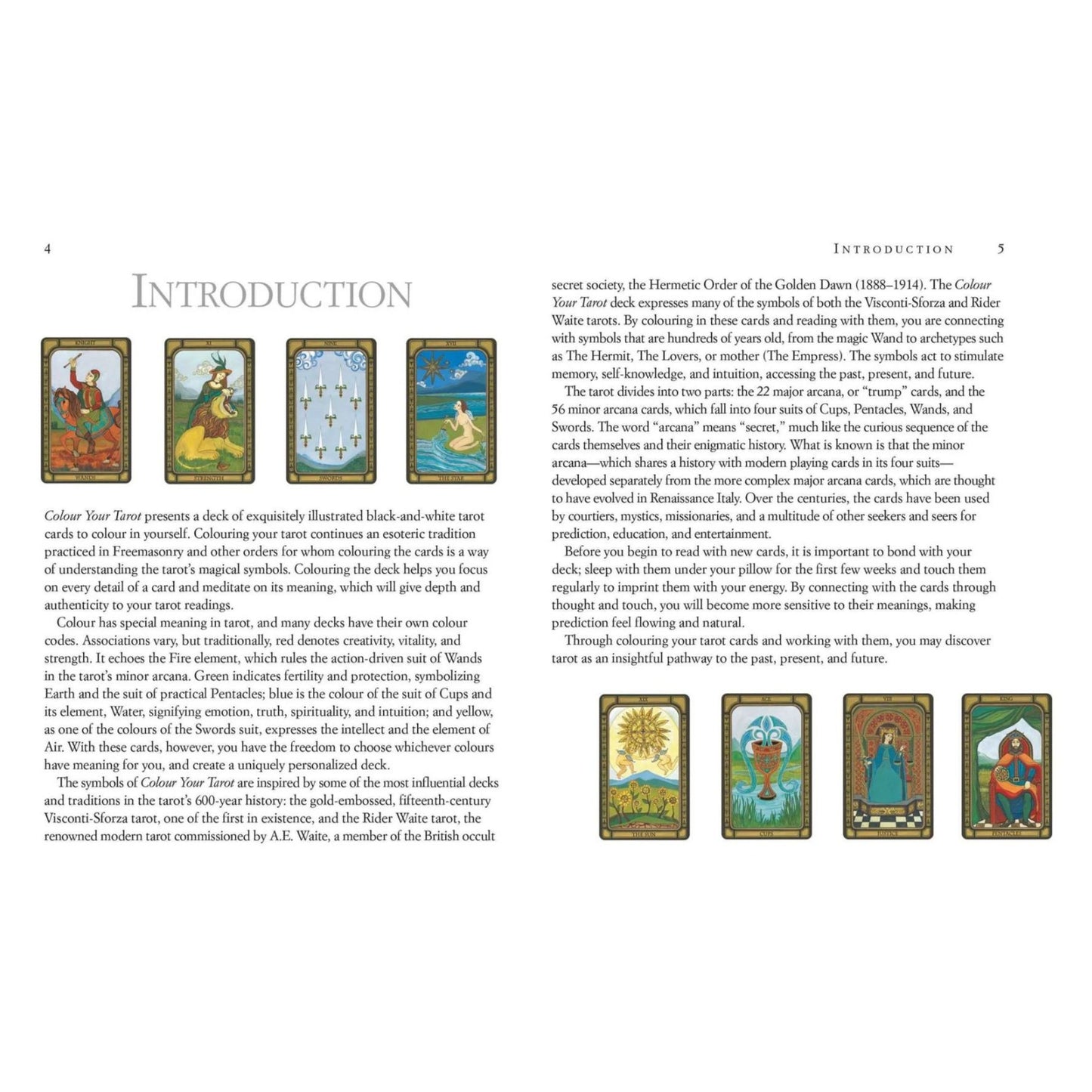 Color Your Tarot By Liz Dean - 78 Tarot Cards To Color & 64-Page Guidebook Set