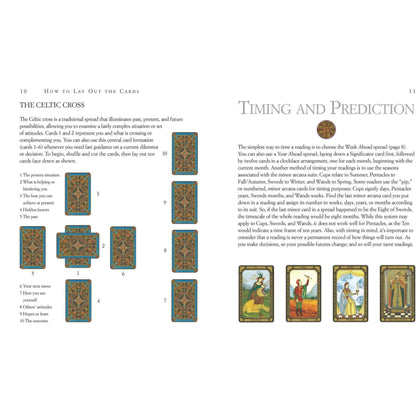 Color Your Tarot By Liz Dean - 78 Tarot Cards To Color & 64-Page Guidebook Set