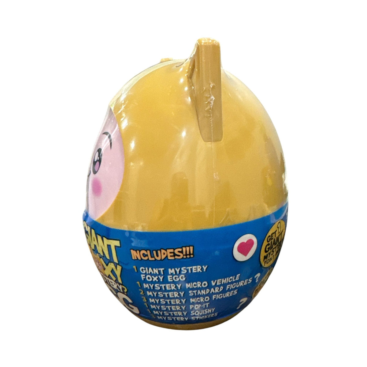 LankyBox Giant Foxy Mystery Egg Series 5 Toy Set Includes Figures Stickers Squishy & More Fun Surprises For Kids Age 3+