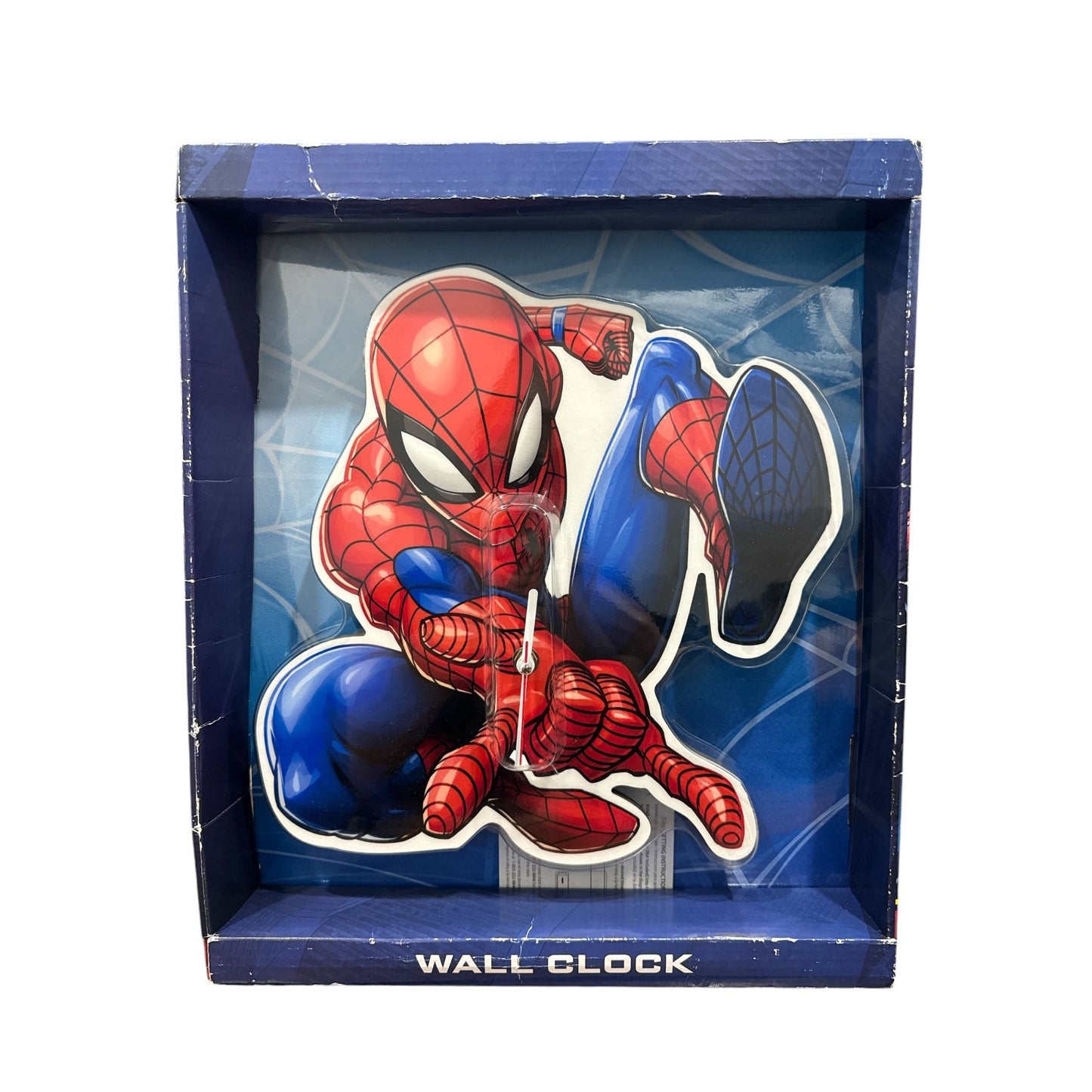 Marvel Spider-Man Shaped Wall Clock With Analog Display For Kids Room Decor