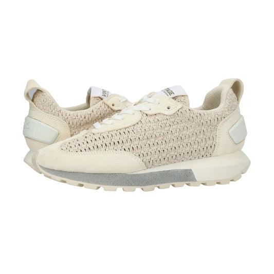 Vintage Havana Women's Woven Sneakers Beige Lace-Up Casual Shoes Size 5.5