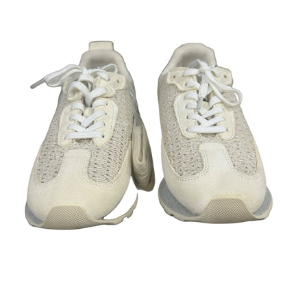 Vintage Havana Women's Woven Sneakers Beige Lace-Up Casual Shoes Size 5.5