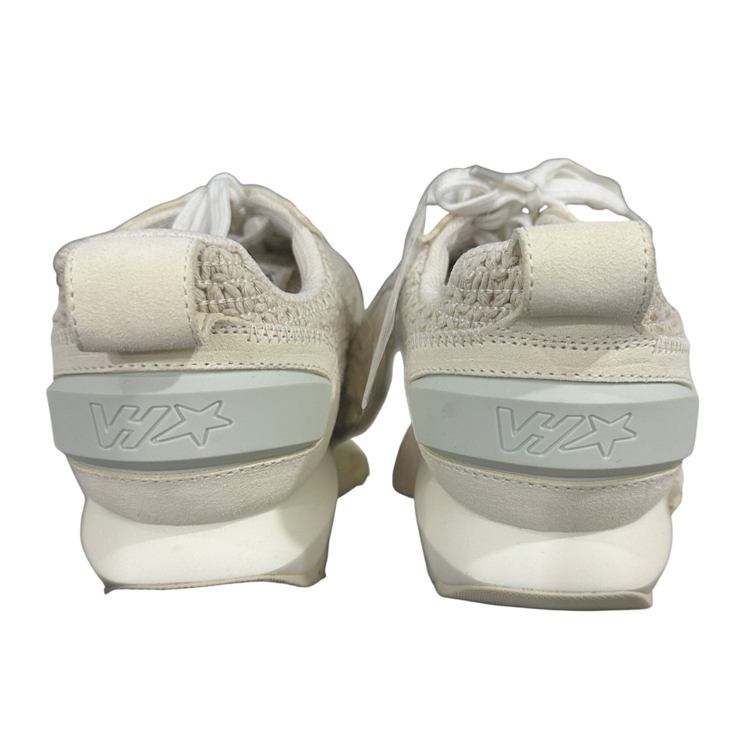 Vintage Havana Women's Woven Sneakers Beige Lace-Up Casual Shoes Size 5.5