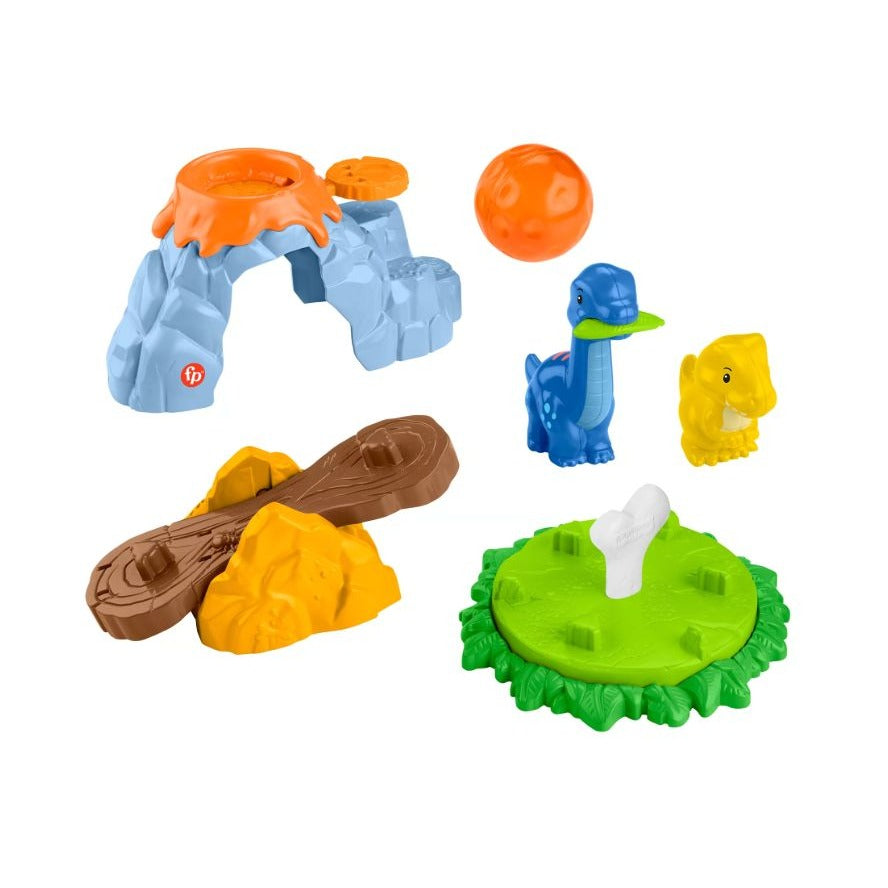 Fisher-Price Little People Spin & Play Dinosaur Playground Toy Set For Ages 1-5