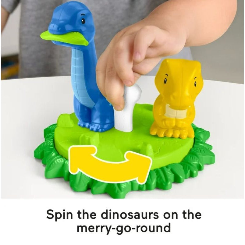 Fisher-Price Little People Spin & Play Dinosaur Playground Toy Set For Ages 1-5