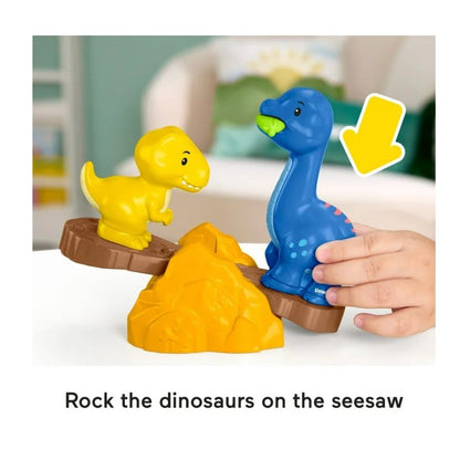 Fisher-Price Little People Spin & Play Dinosaur Playground Toy Set For Ages 1-5