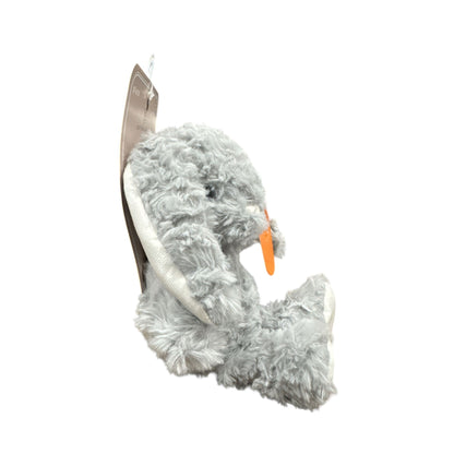 Carried Away Gray Plush Bunny With Carrot Toy - Soft & Huggable - Polyester - New With Tags