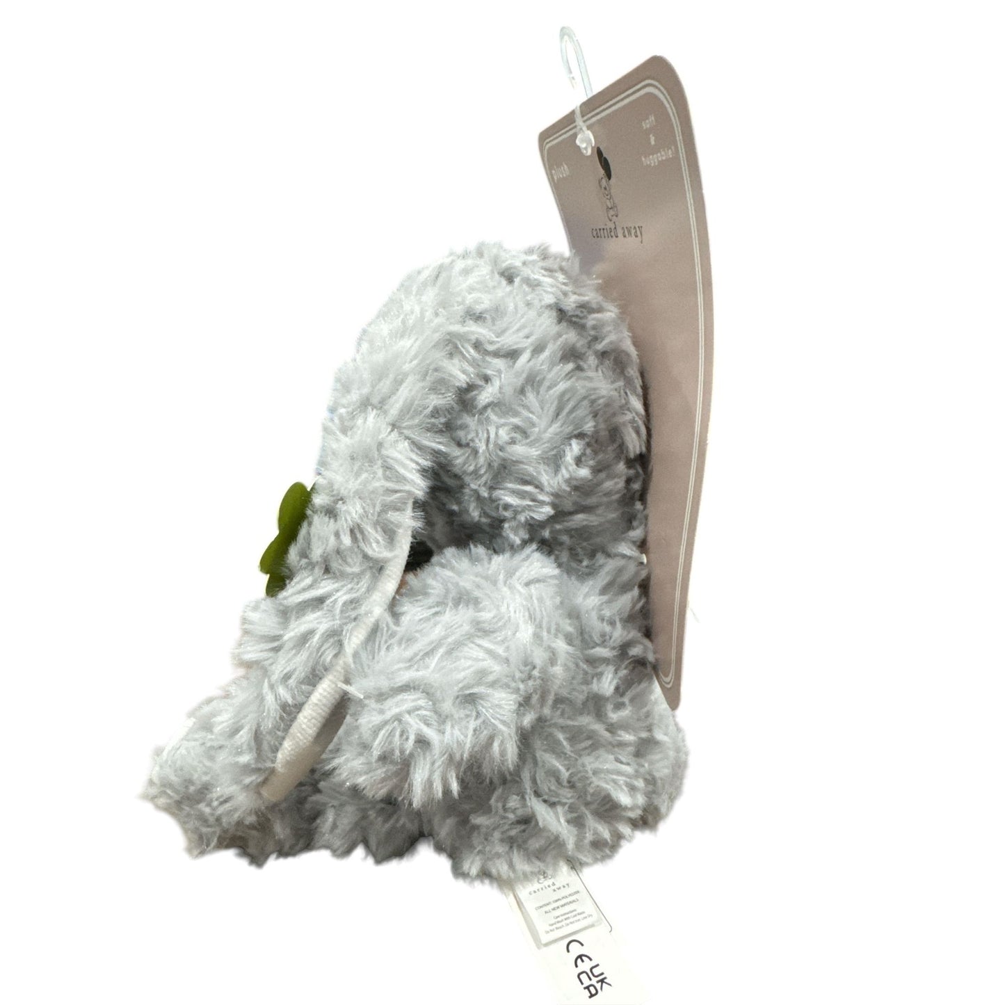 Carried Away Gray Plush Bunny With Carrot Toy - Soft & Huggable - Polyester - New With Tags