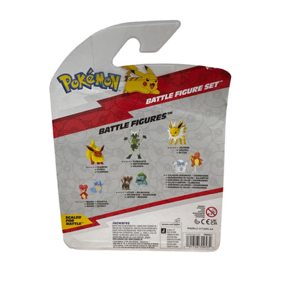 Pokémon Battle Figure Set With Articulated LitLeo Mankey & Vaporeon 3-Pack Ages 4+ Jazwares