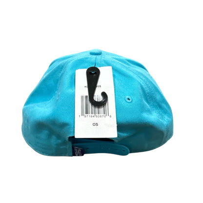 Hello Kitty Snapback Cap With Embroidered Graphic Turquoise & Pink Adjustable Fit OS New With Tags